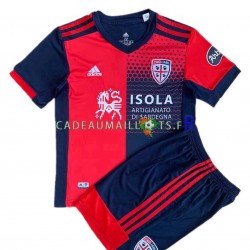 Cagliari Maillot avec flocage Domicile 2021-2022 ,Tenue Enfant MC