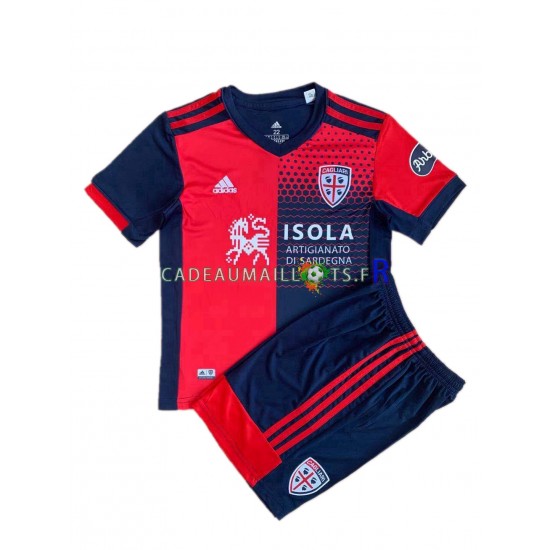 Cagliari Maillot avec flocage Domicile 2021-2022 ,Tenue Enfant MC