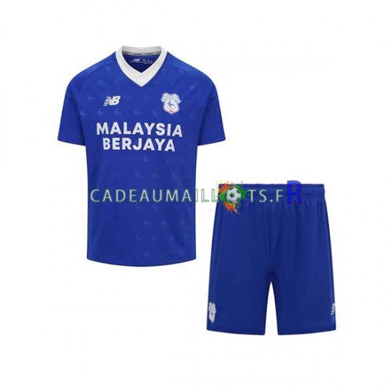 Cardiff City Maillot avec flocage Domicile 2022-2023 ,Tenue Enfant MC