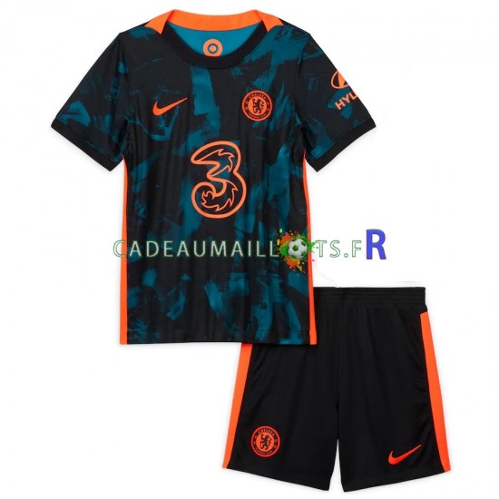 Chelsea Maillot avec flocage 3ème 2021-2022 ,Tenue Enfant MC