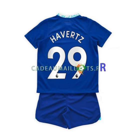 Chelsea Maillot avec flocage Kai Havertz 29 Domicile 2022-2023 ,Tenue Enfant MC