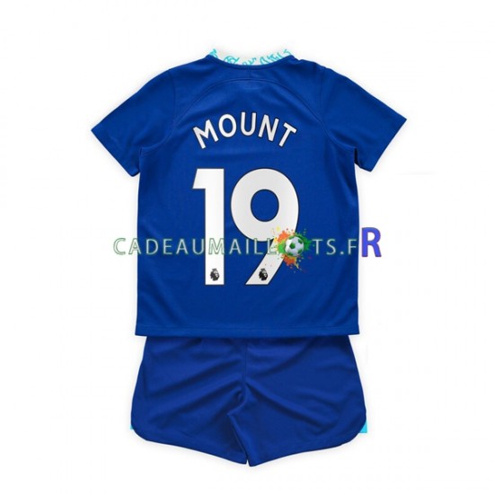 Chelsea Maillot avec flocage Mason Mount 19 Domicile 2022-2023 ,Tenue Enfant MC