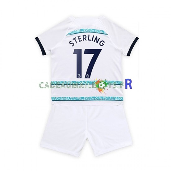 Chelsea Maillot avec flocage Sterling 17 Extérieur 2022-2023 ,Tenue Enfant MC