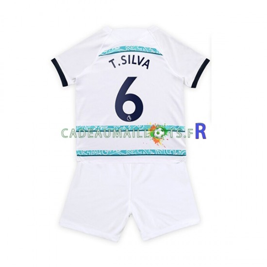 Chelsea Maillot avec flocage T. Silva 6 Extérieur 2022-2023 ,Tenue Enfant MC