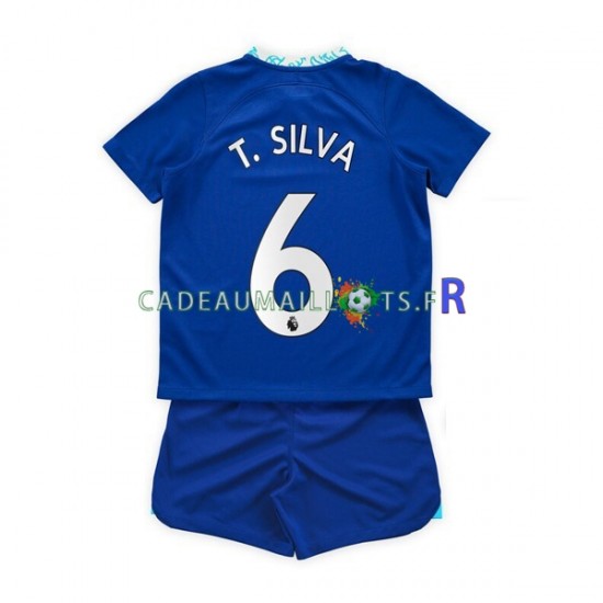 Chelsea Maillot avec flocage T. Silva 6 Domicile 2022-2023 ,Tenue Enfant MC