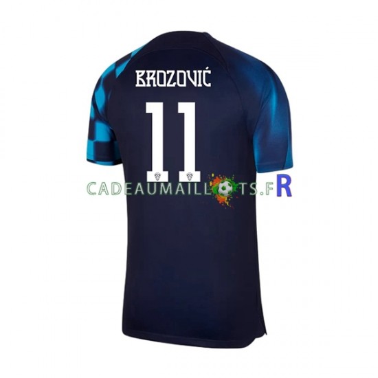 Croatie Maillot avec flocage Brozovic 11 Extérieur Coupe du Monde 2022 ,Homme MC