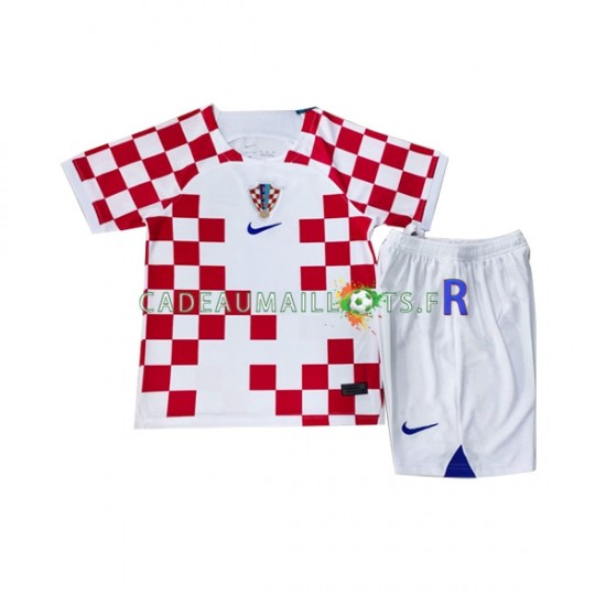 Croatie Maillot avec flocage Domicile Coupe du Monde 2022 ,Tenue Enfant MC