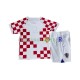 Croatie Maillot avec flocage Domicile Coupe du Monde 2022 ,Tenue Enfant MC