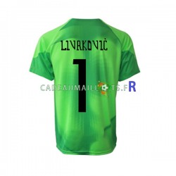 Croatie Maillot avec flocage Livakovic 1 Gardien Extérieur Coupe du Monde 2022 ,Homme MC