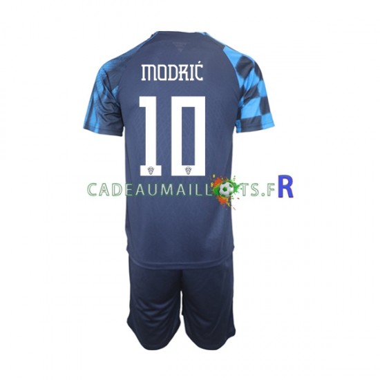 Croatie Maillot avec flocage Modrić 10 Extérieur Coupe du Monde 2022 ,Tenue Enfant MC