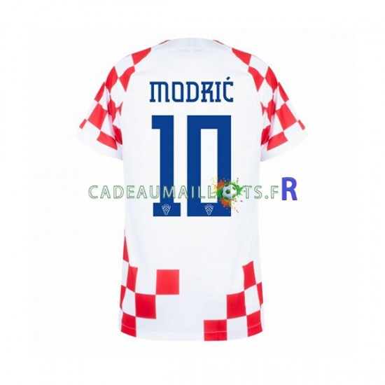 Croatie Maillot avec flocage Modrić 10 Domicile Coupe du Monde 2022 ,Homme MC