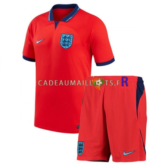 Angleterre Maillot avec flocage Extérieur Coupe du Monde 2022 ,Tenue Enfant MC