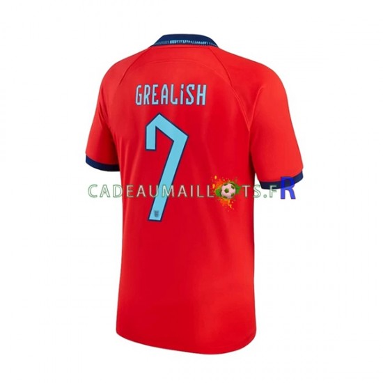 Angleterre Maillot avec flocage Grealish 7 Extérieur Coupe du Monde 2022 ,Homme MC