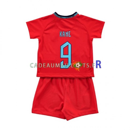 Angleterre Maillot avec flocage Kane 9 Extérieur Coupe du Monde 2022 ,Tenue Enfant MC