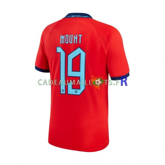 Angleterre Maillot avec flocage Mount 19 Extérieur Coupe du Monde 2022 ,Homme MC