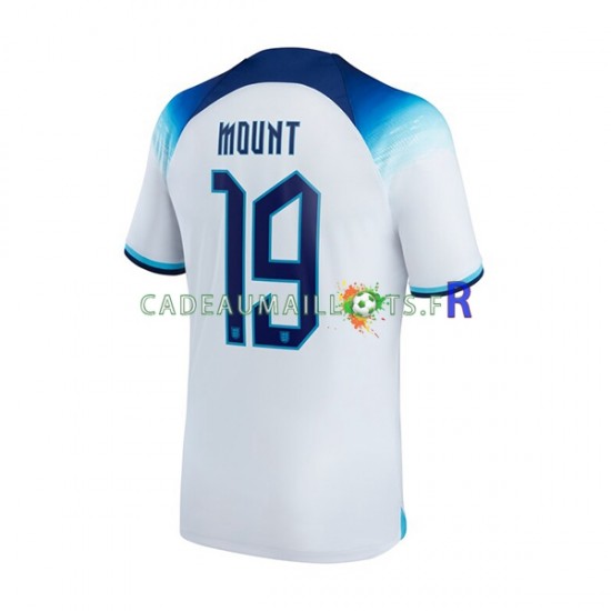 Angleterre Maillot avec flocage Mount 19 Domicile Coupe du Monde 2022 ,Homme MC