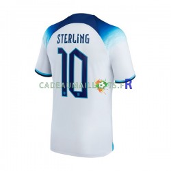 Angleterre Maillot avec flocage Sterling 10 Domicile Coupe du Monde 2022 ,Homme MC