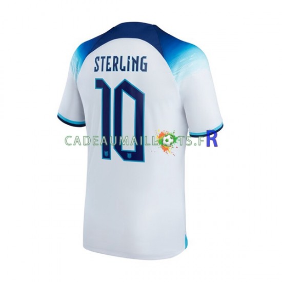 Angleterre Maillot avec flocage Sterling 10 Domicile Coupe du Monde 2022 ,Homme MC