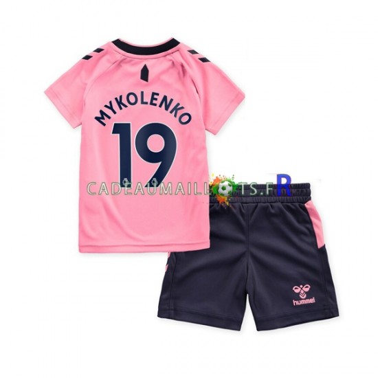 Everton Maillot avec flocage Mykolenko 19 Extérieur 2022-2023 ,Tenue Enfant MC