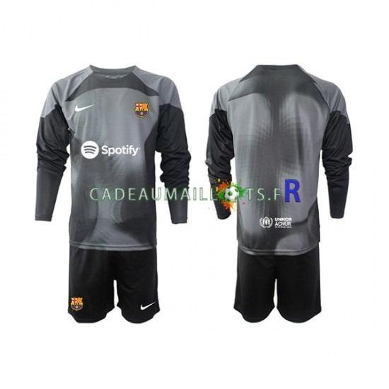 FC Barcelone Maillot avec flocage Gardien Extérieur 2022-2023 ,Tenue Enfant ML