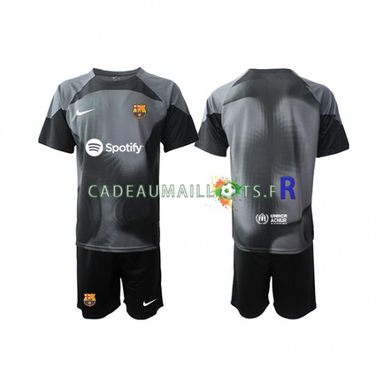 FC Barcelone Maillot avec flocage Gardien Extérieur 2022-2023 ,Tenue Enfant MC