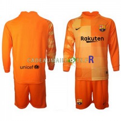 FC Barcelone Maillot avec flocage Gardien Domicile 2021-2022 ,Tenue Enfant ML