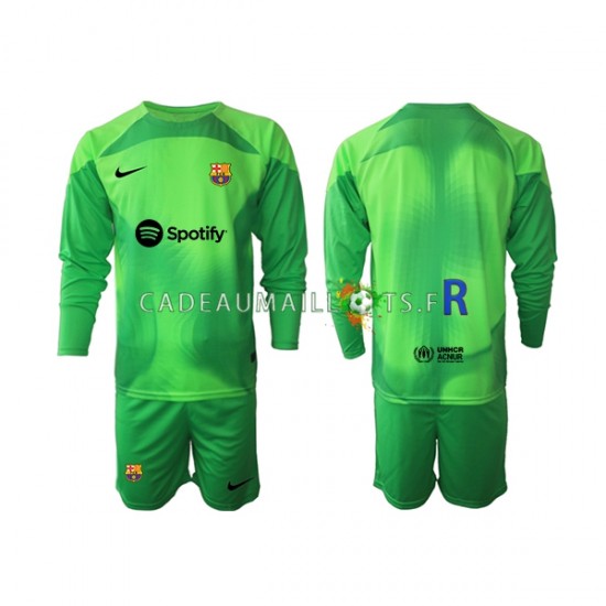 FC Barcelone Maillot avec flocage Gardien Domicile 2022-2023 ,Tenue Enfant ML