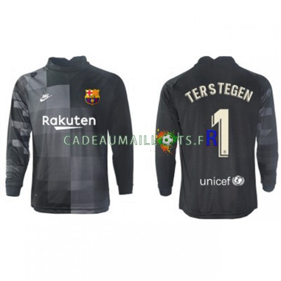 FC Barcelone Maillot avec flocage Ter Stegen 1 Gardien Extérieur 2021-2022 ,Homme ML