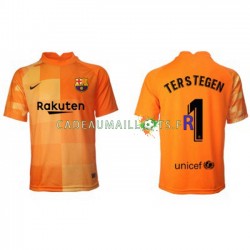 FC Barcelone Maillot avec flocage Ter Stegen 1 Gardien Domicile 2021-2022 ,Homme MC