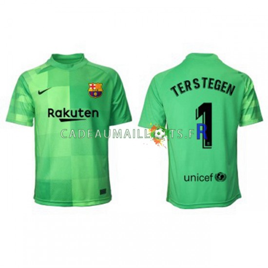 FC Barcelone Maillot avec flocage Ter Stegen 1 Gardien 3ème 2021-2022 ,Homme MC