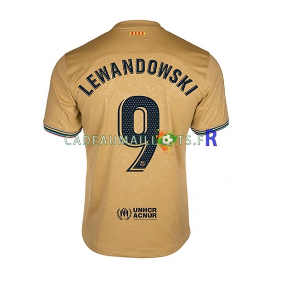 FC Barcelone Maillot avec flocage Lewandowski 9 Extérieur 2022-2023 ,Homme MC