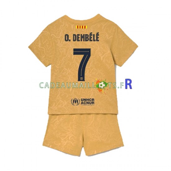 FC Barcelone Maillot avec flocage Ousmane Dembele 7 Extérieur 2022-2023 ,Tenue Enfant MC