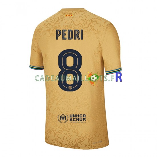 FC Barcelone Maillot avec flocage Pedri 8 Extérieur 2022-2023 ,Homme MC