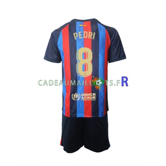 FC Barcelone Maillot avec flocage Pedri 8 Domicile 2022-2023 ,Tenue Enfant MC