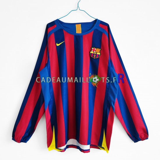 FC Barcelone Maillot avec flocage Rétro Domicile 2005-2006 ,Homme ML