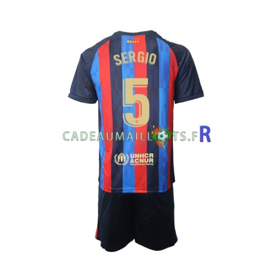 FC Barcelone Maillot avec flocage Sergio Busquets 5 Domicile 2022-2023 ,Tenue Enfant MC