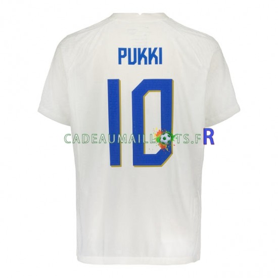 Finlande Maillot avec flocage PUKKI 10 Domicile 2022 ,Homme MC