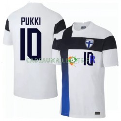 Finlande Maillot avec flocage Teemu Pukki 10 Euro Domicile 2020 ,Homme MC