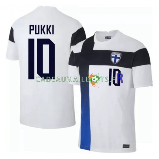 Finlande Maillot avec flocage Teemu Pukki 10 Euro Domicile 2020 ,Homme MC