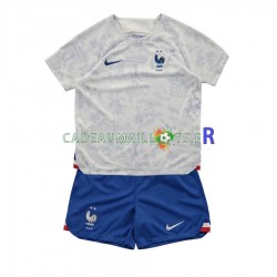 France Maillot avec flocage Extérieur Coupe du Monde 2022 ,Tenue Enfant MC