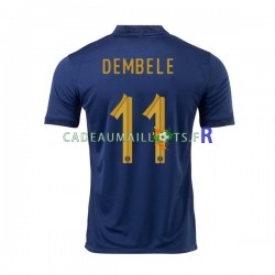 France Maillot avec flocage Dembele 11 Domicile Coupe du Monde 2022 ,Homme MC