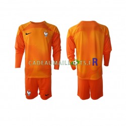 France Maillot avec flocage Gardien Extérieur Coupe du Monde 2022 ,Tenue Enfant ML