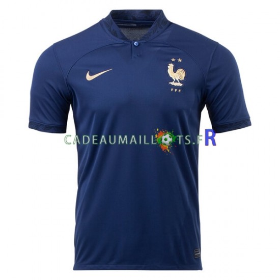 France Maillot avec flocage Domicile Coupe du Monde 2022 ,Homme MC