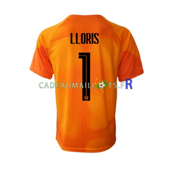 France Maillot avec flocage Hugo Lloris 1 Gardien Extérieur Coupe du Monde 2022 ,Homme MC