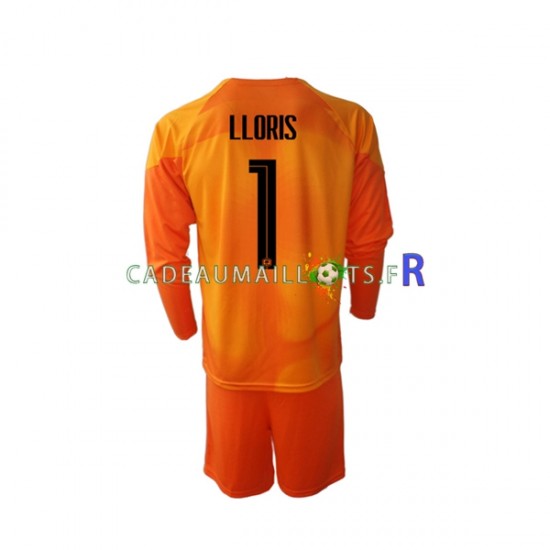 France Maillot avec flocage Hugo Lloris 1 Gardien Extérieur Coupe du Monde 2022 ,Tenue Enfant ML