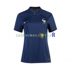 France Maillot avec flocage Domicile Coupe du Monde 2022 ,Femme MC