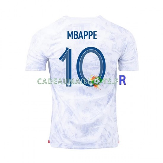 France Maillot avec flocage Mbappé 10 Extérieur Coupe du Monde 2022 ,Homme MC