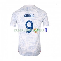 France Maillot avec flocage Olivier Giroud 9 Extérieur Coupe du Monde 2022 ,Homme MC