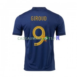 France Maillot avec flocage Olivier Giroud 9 Domicile Coupe du Monde 2022 ,Homme MC