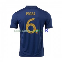 France Maillot avec flocage Pogba 6 Domicile Coupe du Monde 2022 ,Homme MC